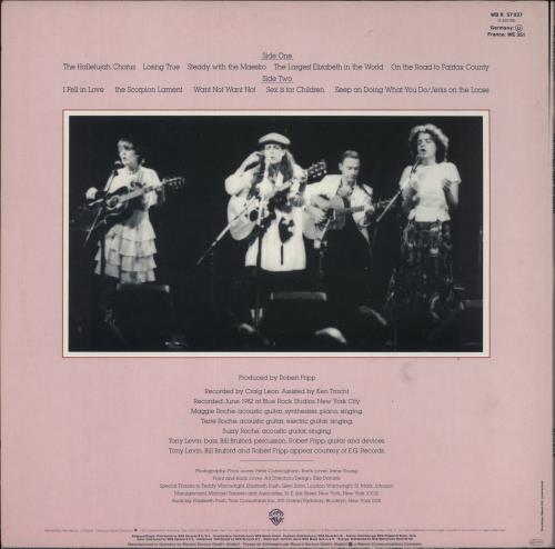 The Roches Keep On Doing vinyl LP album (LP record) German RCHLPKE522230