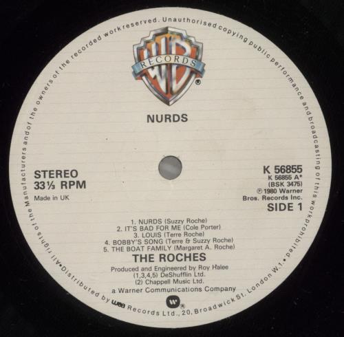 The Roches Nurds vinyl LP album (LP record) UK RCHLPNU569174