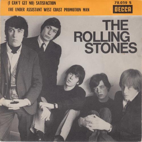 The Rolling Stones (I Can't Get No) Satisfaction + Die-Cut b&w P/S 7" vinyl single (7 inch record / 45) French ROL07IC777006