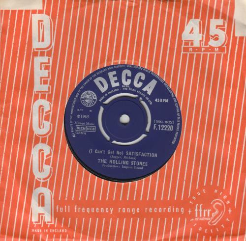 The Rolling Stones (I Can't Get No) Satisfaction - 1st (d) 7" vinyl single (7 inch record / 45) UK ROL07IC649323