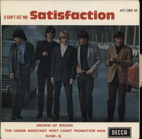 The Rolling Stones (I Can't Get No) Satisfaction - 5-68 Boxed Logo + Tab 7" vinyl single (7 inch record / 45) French ROL07IC776989