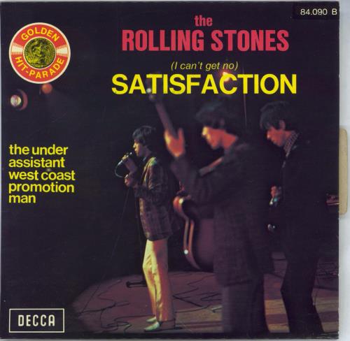The Rolling Stones (I Can't Get No) Satisfaction - Golden Hit Parade 7" vinyl single (7 inch record / 45) French ROL07IC776176