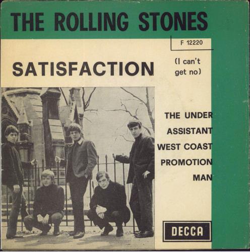 The Rolling Stones (I Can't Get No) Satisfaction - Green Border 7" vinyl single (7 inch record / 45) Italian ROL07IC803143