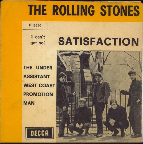The Rolling Stones (I Can't Get No) Satisfaction - Orange Border 7" vinyl single (7 inch record / 45) Italian ROL07IC803144