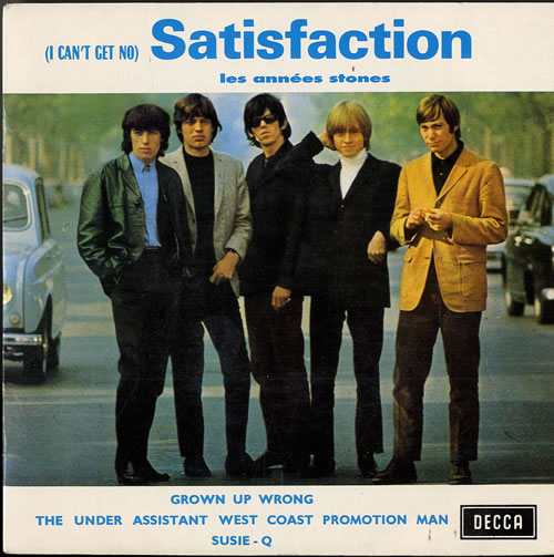 The Rolling Stones (I Can't Get No) Satisfaction EP - Les Ann�es Stones 7" vinyl single (7 inch record / 45) French ROL07IC205833