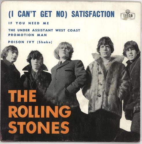 The Rolling Stones (I Can't Get No) Satisfaction 7" vinyl single (7 inch record / 45) Portuguese ROL07IC740971