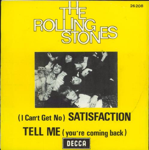 The Rolling Stones (I Can't Get No) Satisfaction 7" vinyl single (7 inch record / 45) Belgian ROL07IC790049