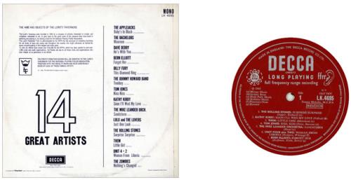 The Rolling Stones 14 Great Artists - EX vinyl LP album (LP record) UK ROLLPGR331876