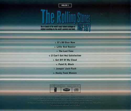 The Rolling Stones 1963-1971 A Selection Of No 1 Singles CD album (CDLP) UK ROLCDAS49095