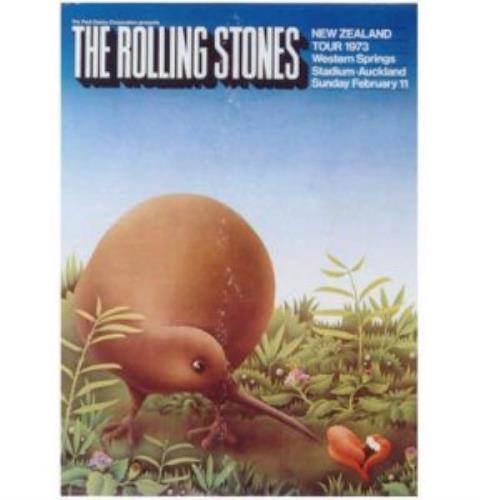 The Rolling Stones 1973 New Zealand Tour Poster poster Australian ROLPONE321869