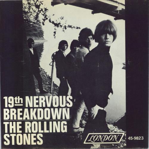 The Rolling Stones 19th Nervous Breakdown + P/S 7" vinyl single (7 inch record / 45) US ROL07TH773893