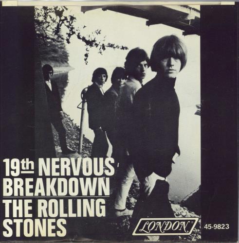The Rolling Stones 19th Nervous Breakdown + P/S 7" vinyl single (7 inch record / 45) US ROL07TH773893