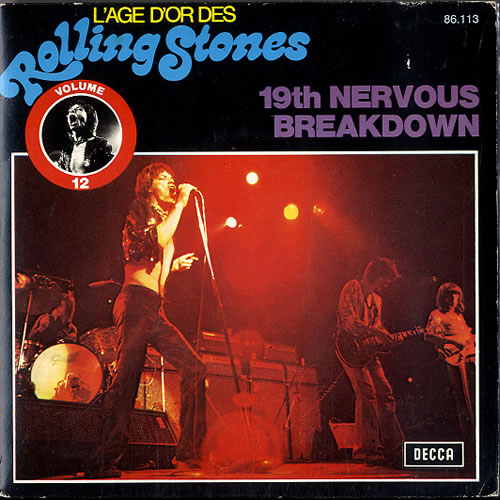 The Rolling Stones 19th Nervous Breakdown 7" vinyl single (7 inch record / 45) Belgian ROL07TH622979
