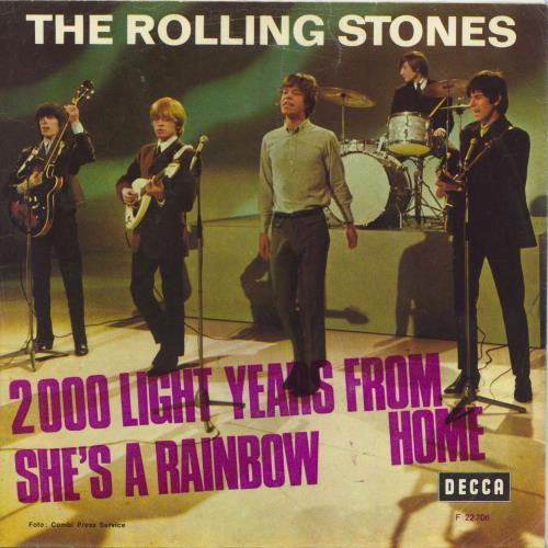 The Rolling Stones 2,000 Light Years From Home - Export + Stage P/S 7" vinyl single (7 inch record / 45) Norwegian ROL07LI773704