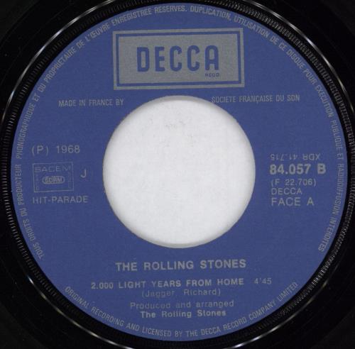 The Rolling Stones 2000 Light Years From Home 7" vinyl single (7 inch record / 45) French ROL07LI776697