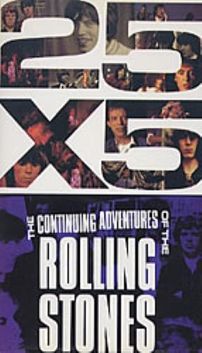 The Rolling Stones 25 X 5 The Continuing Adventures Of The Rolling Stones video (VHS or PAL or NTSC) UK ROLVIXT86441