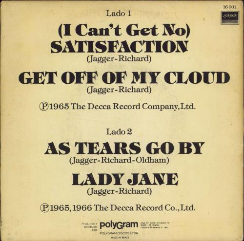 The Rolling Stones 4 Sucessos 7" vinyl single (7 inch record / 45) Brazilian ROL07SU773908