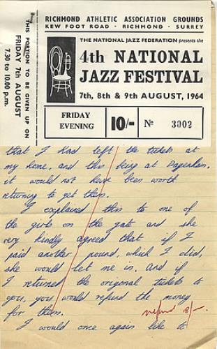 The Rolling Stones 4th National Jazz Festival concert ticket UK ROLTITH391945