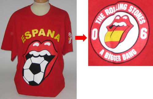 The Rolling Stones A Bigger Bang Espana Tour T-Shirt - Large t-shirt Spanish ROLTSAB394766