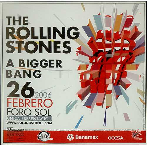 The Rolling Stones A Bigger Bang memorabilia Mexican ROLMMAB408011