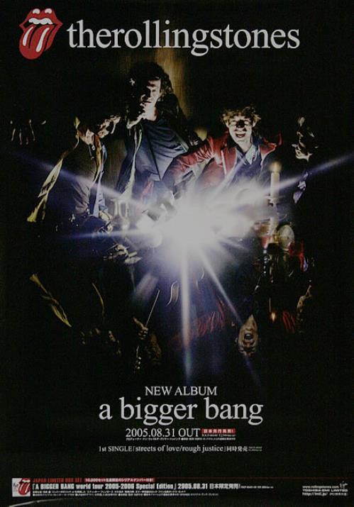 The Rolling Stones A Bigger Bang poster Japanese ROLPOAB483087