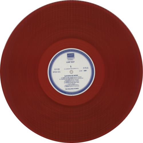 The Rolling Stones A Rolling Stone Gathers No Moss - Red Vinyl 2-LP vinyl record set (Double LP Album) Japanese ROL2LAR243859