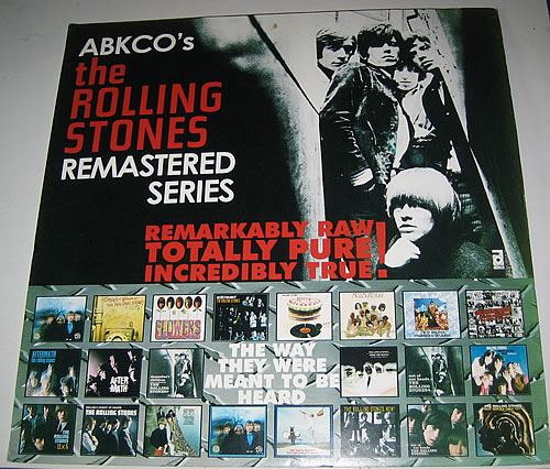 The Rolling Stones ABKCO's The Rolling Stones Remastered Series display US ROLDIAB343211