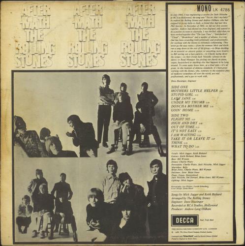 The Rolling Stones Aftermath - 1st - G vinyl LP album (LP record) UK ROLLPAF832208