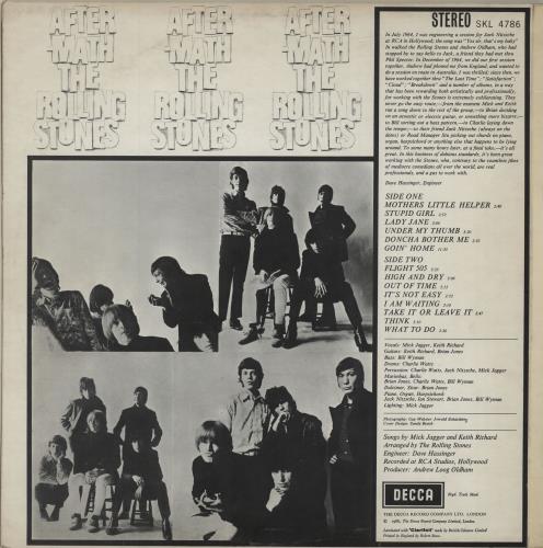 The Rolling Stones Aftermath - 1st - No Tax Code vinyl LP album (LP record) UK ROLLPAF683548