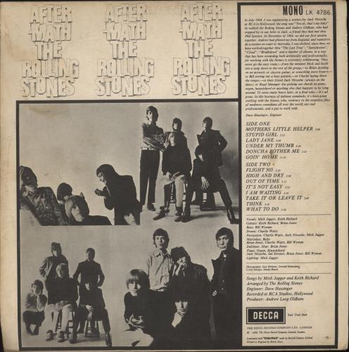 The Rolling Stones Aftermath - 1st - VG vinyl LP album (LP record) UK ROLLPAF583970