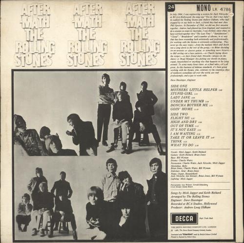 The Rolling Stones Aftermath - 1st [2nd Variant] vinyl LP album (LP record) UK ROLLPAF583234