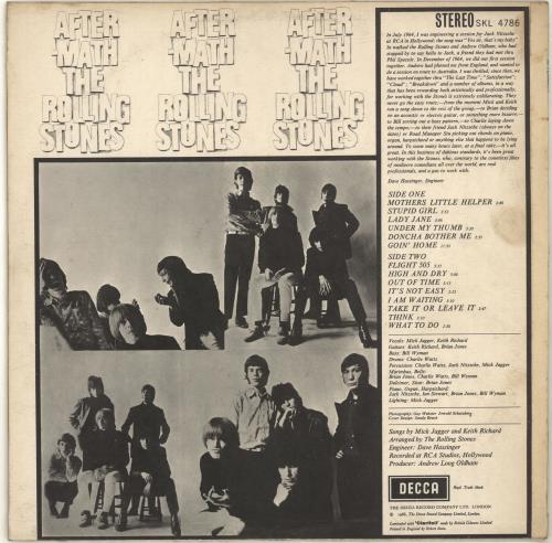 The Rolling Stones Aftermath - 1st [a] - EX vinyl LP album (LP record) UK ROLLPAF697272