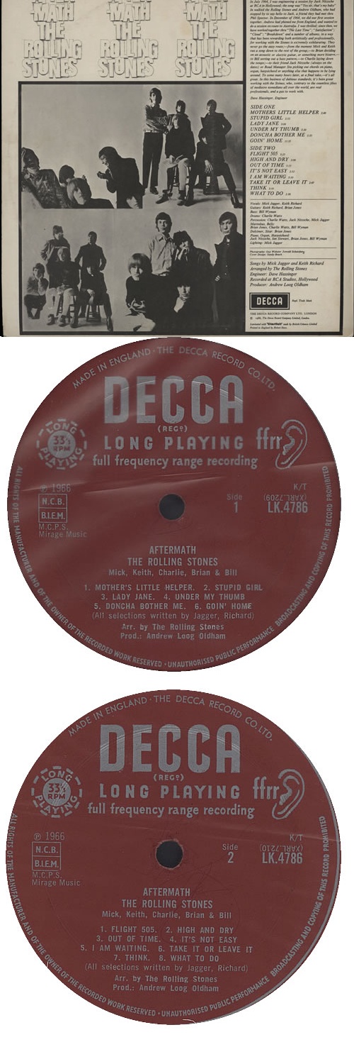 The Rolling Stones Aftermath - 1st vinyl LP album (LP record) UK ROLLPAF299560