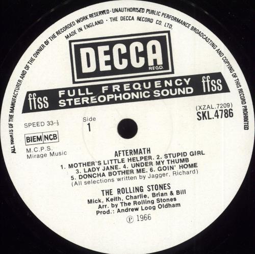 The Rolling Stones Aftermath - 3rd - Export vinyl LP album (LP record) UK ROLLPAF632846