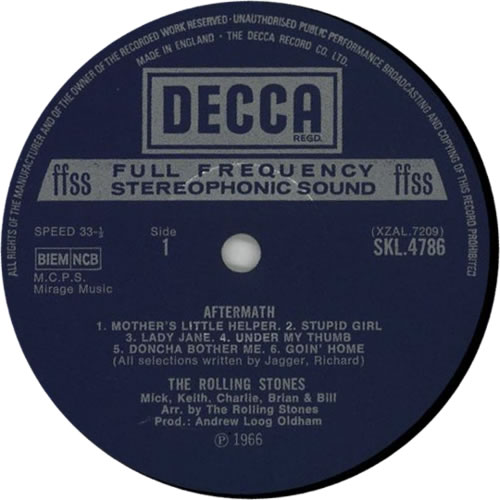 The Rolling Stones Aftermath - 3rd vinyl LP album (LP record) UK ROLLPAF612534