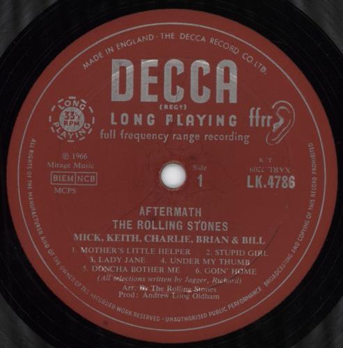 The Rolling Stones Aftermath - 5th - VG vinyl LP album (LP record) UK ROLLPAF379745