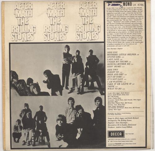The Rolling Stones Aftermath - 6th - VG - W.O.C. vinyl LP album (LP record) UK ROLLPAF725853