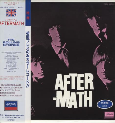 The Rolling Stones Aftermath - Blue Vinyl vinyl LP album (LP record) Japanese ROLLPAF198437