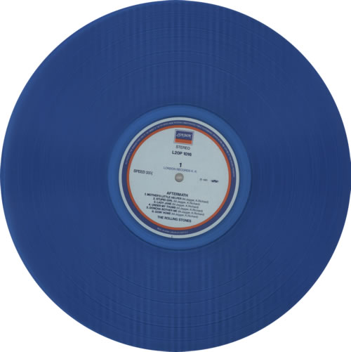The Rolling Stones Aftermath - Blue Vinyl vinyl LP album (LP record) Japanese ROLLPAF75279
