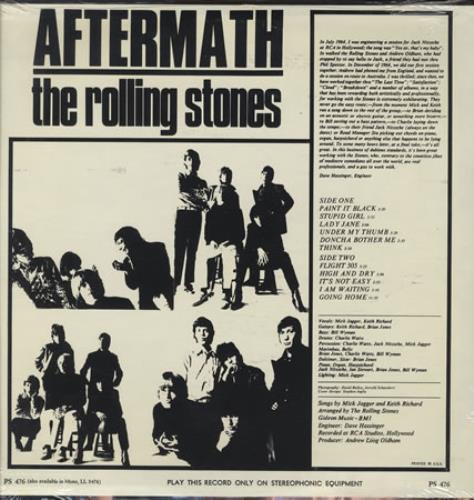 The Rolling Stones Aftermath - Sealed vinyl LP album (LP record) US ROLLPAF403259