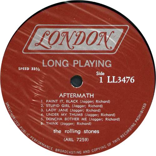 The Rolling Stones Aftermath - shrink vinyl LP album (LP record) US ROLLPAF758193