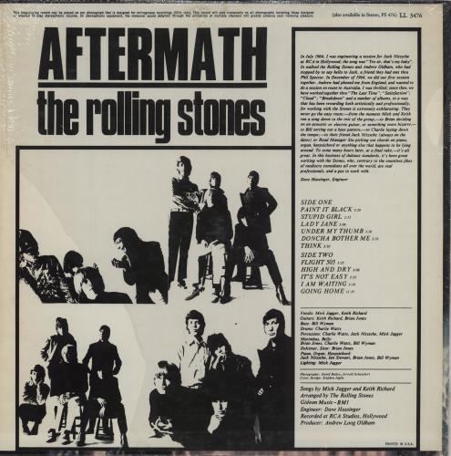 The Rolling Stones Aftermath - shrink vinyl LP album (LP record) US ROLLPAF758193