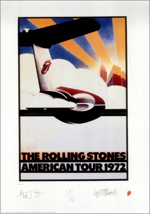 The Rolling Stones American Tour 1972 - Limited Reproduction Print poster US ROLPOAM529975