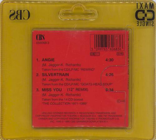 The Rolling Stones Angie - 3-track 3" CD single (CD3) Dutch ROLC3AN70853