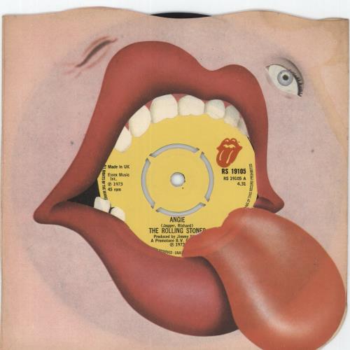 The Rolling Stones Angie - 4pr 7" vinyl single (7 inch record / 45) UK ROL07AN83408
