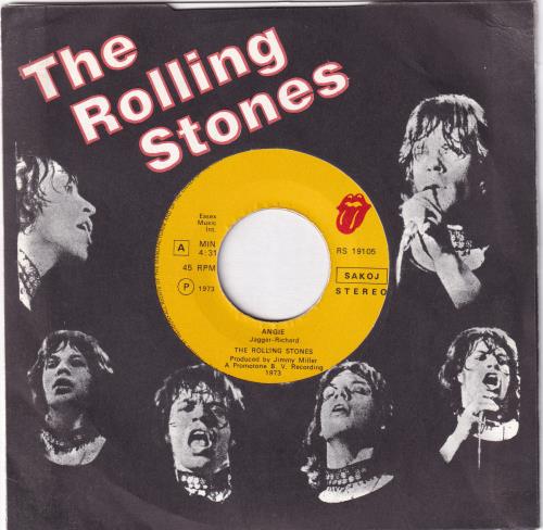 The Rolling Stones Angie - Die-Cut Sleeve 7" vinyl single (7 inch record / 45) Yugoslavian ROL07AN774312