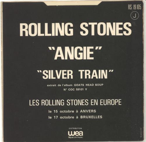 The Rolling Stones Angie - Top Opening Titled Sleeve 7" vinyl single (7 inch record / 45) French ROL07AN131284