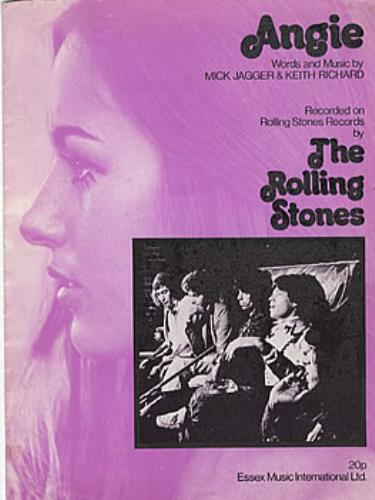 The Rolling Stones Angie sheet music UK ROLSMAN320203