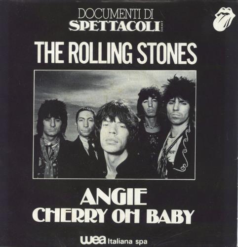 The Rolling Stones Angie 7" vinyl single (7 inch record / 45) Italian ROL07AN804571