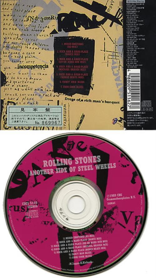 The Rolling Stones Another Side Of Steel Wheels CD album (CDLP) Japanese ROLCDAN321091